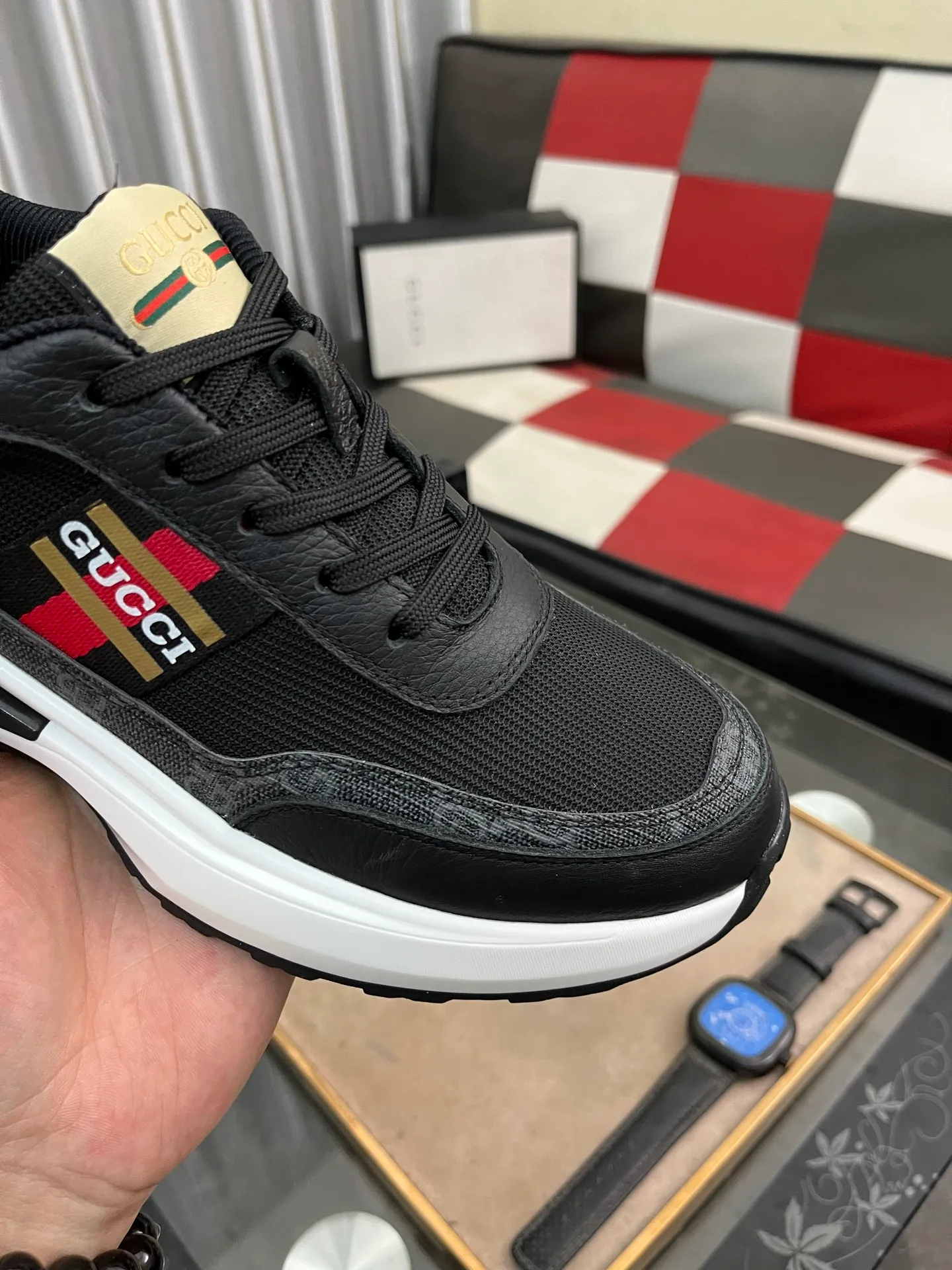 Men's Men's Shoes💰458⌚️⌚️[GUCCI] Gucci men's casual shoes are absolutely popular🔥The ultimate matching item for trendy men! The charm of super texture is unstoppable. This is the main recommendation. The upper is made of high-quality cowhide, with pig lining feet and wear-resistant rubber sole. It is noble and elegant! Extremely comfortable🎁🎁You can be as handsome as you want💪 Size 38-44! 2️⃣colors available